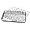 WUHE Stainless Steel Baking Tray with Wire Rack