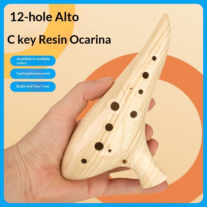 12 Loch Okarina Instrument Okarinas Alto C Ton Professionelles Harz Okarina Instrument Für Musikliebhaber Anfänger