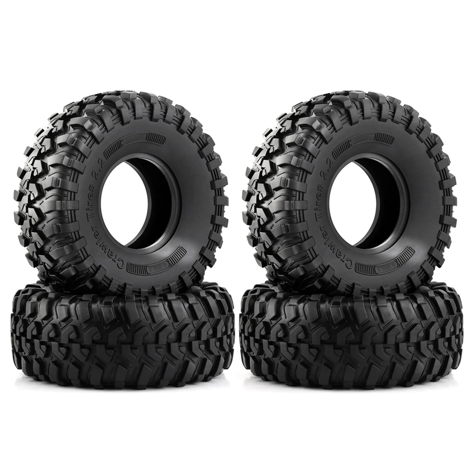 

4PCS 1.9Inch Remote Control Crawler Tires 130mm Tyre Replacement for D90 D110 AXIAL SCX10 II III CAPRA TRAX 4 TRAX 6 1 чорний