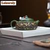 230ml Vintage Yixing Lila Ton Teekannen Handgefertigt Han Jiang Kanne Roh Erz Grüner Schlamm Kessel Chinesisches Zisha Teeservice Geschirr Geschenk