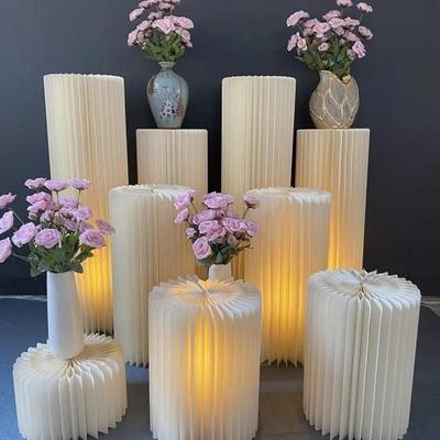 Origami Aisle Runner & Roman Column Decor for Weddings, Birthdays, and Holiday Parties