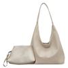 Women Leather Shoulder Bag Fashion Hobo Bag and Clutch Casual 2pcs Shoulder Bag and Handbag Set Satchel Hobo Bag Commuting Bag