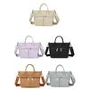 Casual Oxford Cloth Crossbody Bag Solid Color Canvas Tote Bag Nylon Cloth Handbag  Unisex