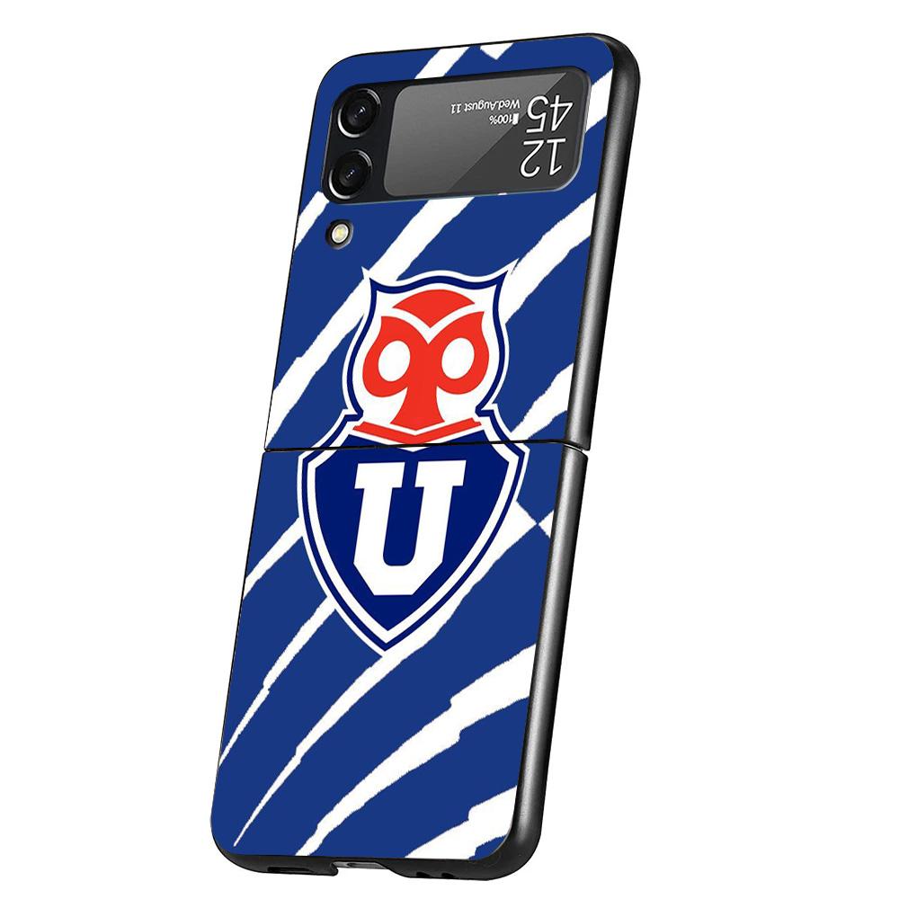 

De Chile U-University Logo Cover Phone Case For Samsung Galaxy Z Flip 7 6 5 4 3 5G Flip7 Flip6 Flip5 Flip4 Flip3 Black Fundas Sh Samsung Z Flip 7