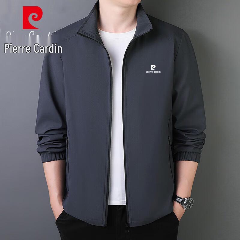

Pierre Cardin Men s Autumn/Winter Fleece Lined Stand Collar Jacket XL