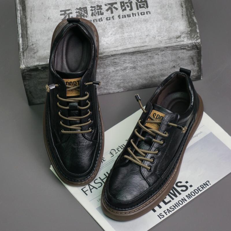 Fashion Official Website Hot Selling Men's Leather Casual Shoes Trend Oxford Shoes Office Men's Business Shoes Versatile Classic