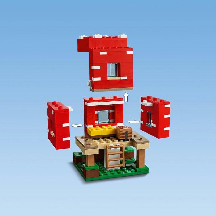 LEGO Minecraft Mushroom House 21179, Multicolor