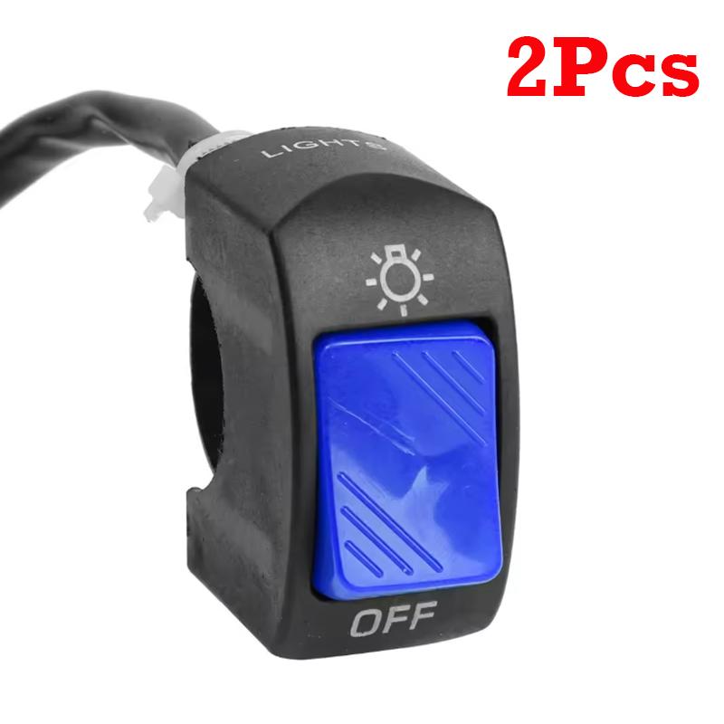 1/2Pcs Motorcycle Switch ON/OFF Button Universal Moto Scooter Second-line Headlight Handlebar Switch Modification Accessories
