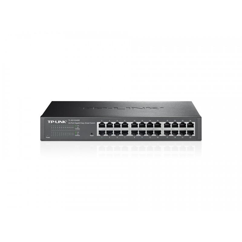 TP-Link Switch de 24 Puertos Gigabit Easy Smart - Tecnologia Verde - Plug & Play-TL-SG1024DE