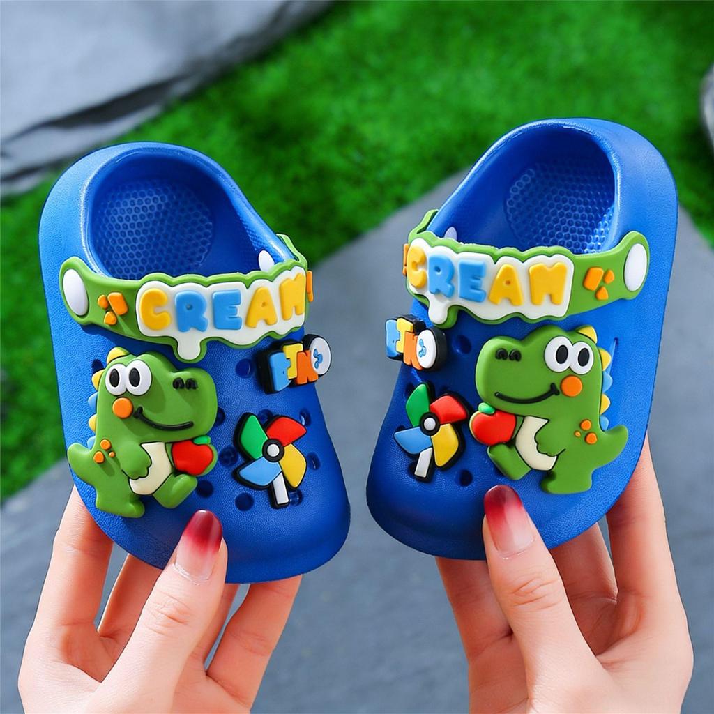 EVA Kids Cute Cartoon Non-slip Summer Sandals - Closed-toe for Boys & Girls