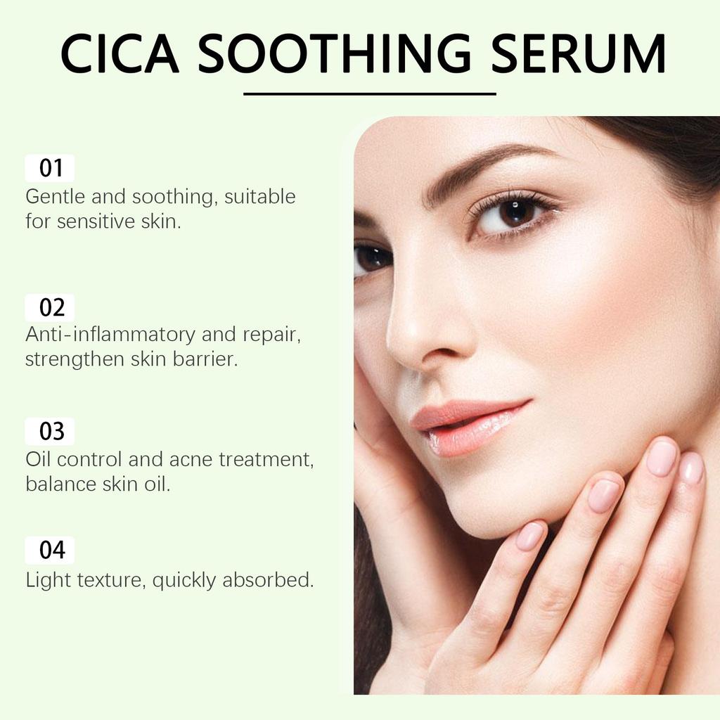 Ampoule For Sensitive Skin With Centella Asiatica Help Reduce Redness And Breakouts. Low-irritating, Moisturizing & Soothing Serum(30ml