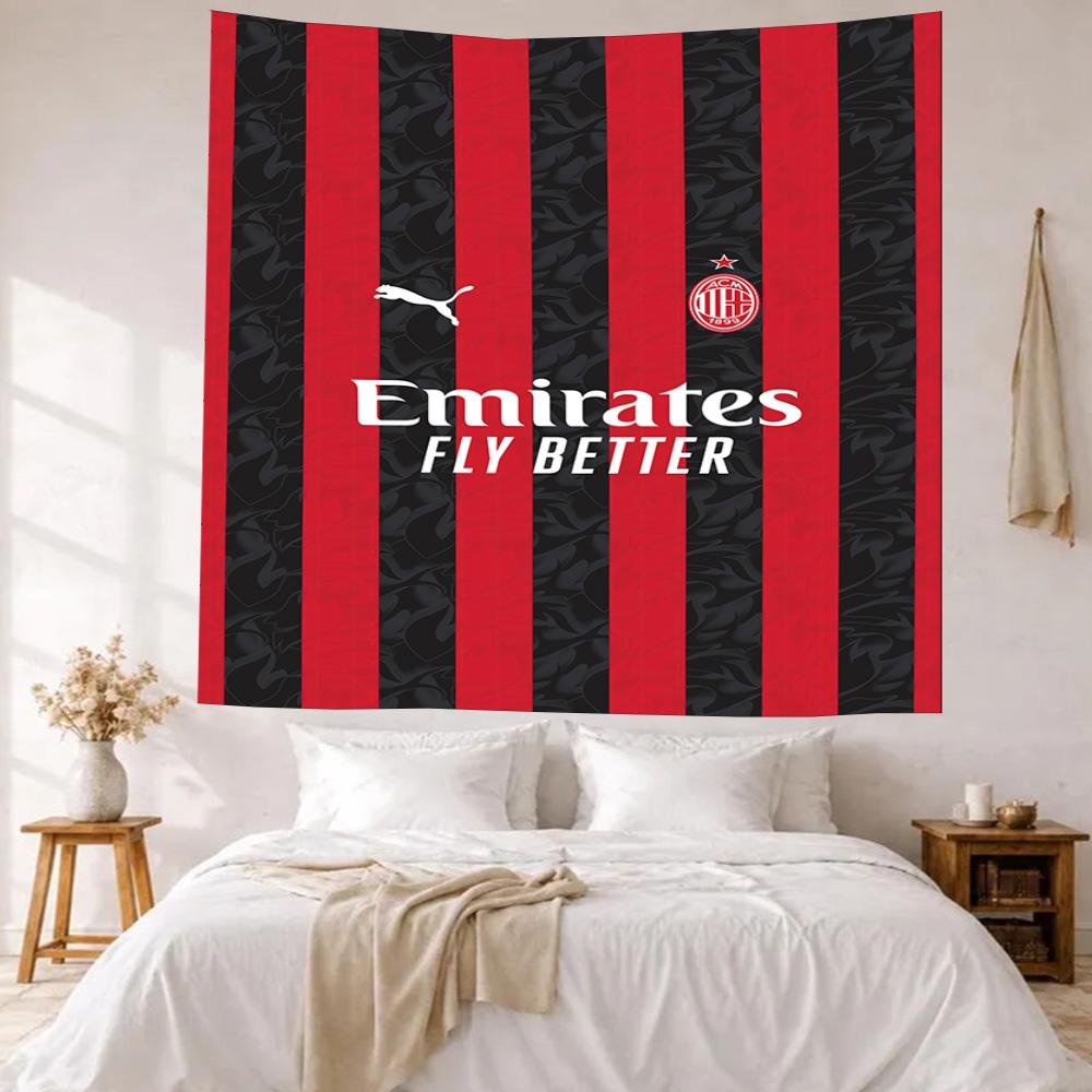 Ac Milan Wall Decor Tapestry Art For Pet Memorial Birthdaywedding Party Backdrop Family Gift