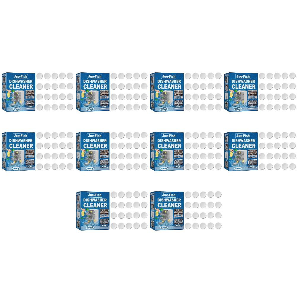 1-10pack Dishwasher Cleaner Strong Oil Stain Removal Descaling Detergent Tablets Kitchen Cleaning Tools Dishwasher Cleaning