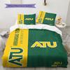 Arkansas Tech Pattern Bedding Set Quilt Cover Pillowcase Home Decor Gift (1 * Duvet Cover + 2 * Pillowcase, Without Core)
