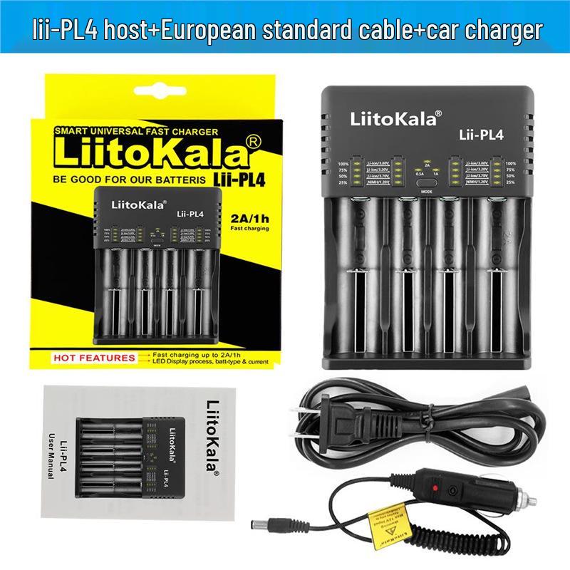 Dual-Slot Charger for 18650/26650 Lithium, AA/AAA Ni-MH, & 3.2V LiFePO4 Batteries
