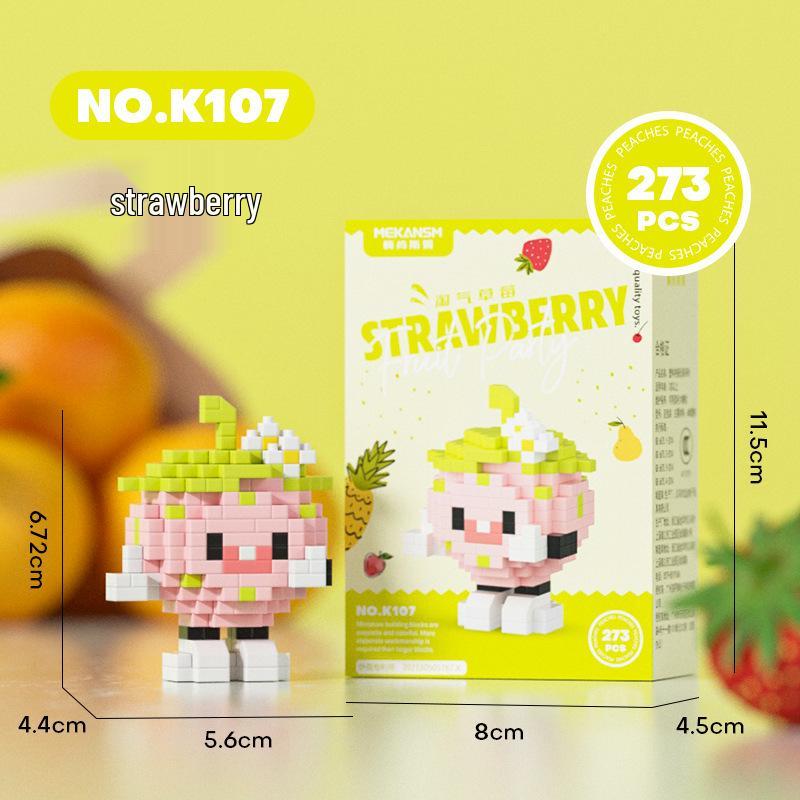 Meikensim Micro-Particle Interlocking Building Blocks - Summer Fruit Party Series (K98-109)