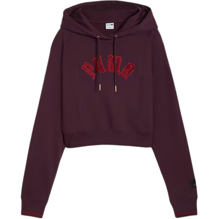 

Puma Классическое худи свободного кроя Мягкая удобная модная толстовка Женские худи Полуночный сливовый 627484-44 S