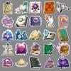 50pcs Gothic Style Halloween Stickers: Dark Retro Waterproof Decals for Journals & Notebooks