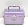 Nail Art Box 2 Layer Storage Box Jewelry Case Family Emergency Kit Box Storage Case  Certificates