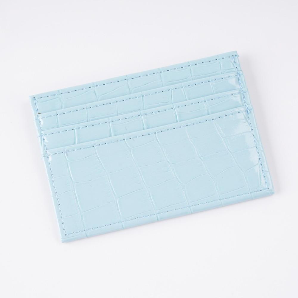 New PU Leather Slim Women Card Holder Thin Id Bus Card Cover Wallet Purse Waterproof Business Credit Card Case Bag