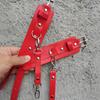 Fashion Women's Leather Bondage Waist Chain Bowknot Garter Belt Hip Lift Women Lingerie Gothic Bras Black Erotic Sex Underwear