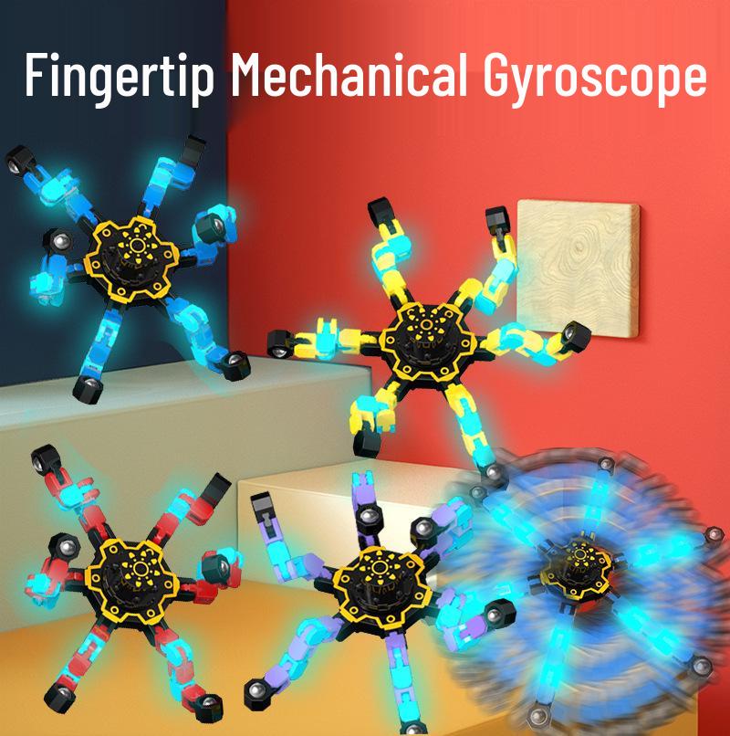 

Deformable Luminous Gyro Toy: Educational Mechanical Fidget for Kids