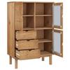 VidaXL Buffet haut OTTA 85x43x125 cm Bois massif de pin 351306