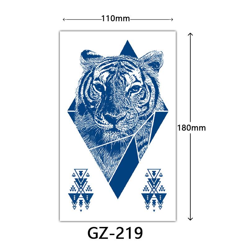 Herbal Semi-Permanent Tattoo Sticker, Semi-Permanent Tattoo Sticker, Anti-Rub, Anti-Sweat Tattoo