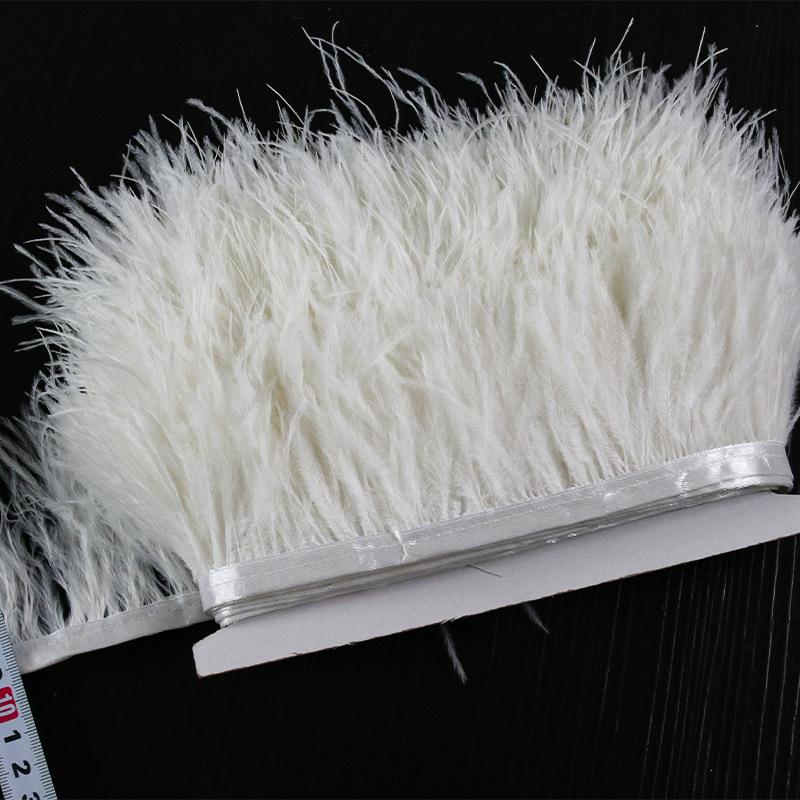 8-10 Ostrich Feather Diy Handmade Jewelry Accessories Crafts Decorative Clothing Skirt Cuffs