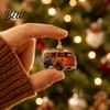 Retro RV Holiday Countdown 24-Day Camping Van Advent Calendar Acrylic Hanging Ornament Set with Desktop Christmas Display 24 Unique Designs,