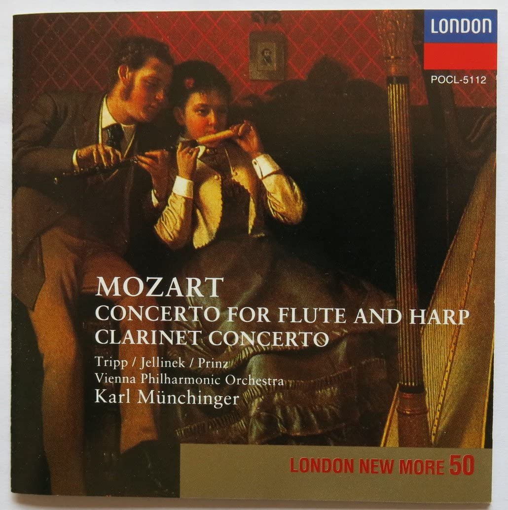 

CD KARL MUNCHINGER, WERNER TRIPP, VIEN - Mozart: Concerto for Flute and Harp POCL5112 LONDON 1994 Japan ObiClassical Used