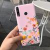 For Huawei Y7P 2020 P40 Lite E Case Cute Flower Silicone Phone Cases For Honor 9C Soft TPU Cover Bumper On Huawei P40Lite E etui