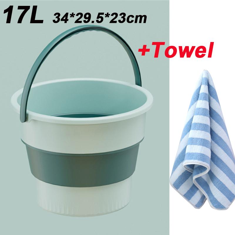 Portable Folding Washing Bucket Home Use Washing Clothes Or Outdoor Fishing Car Cleaning Thickened Multifuctional Folding Bucket