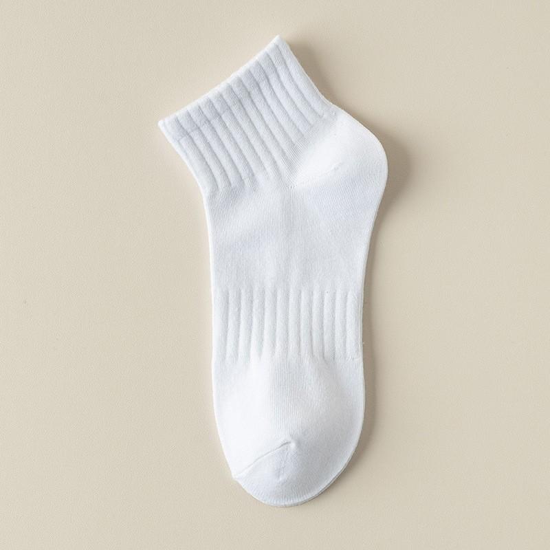 White Striped Socks Pile Socks Spring And Autumn Versatile Cotton Boneless Medium Tube Socks College Style Stockings Women