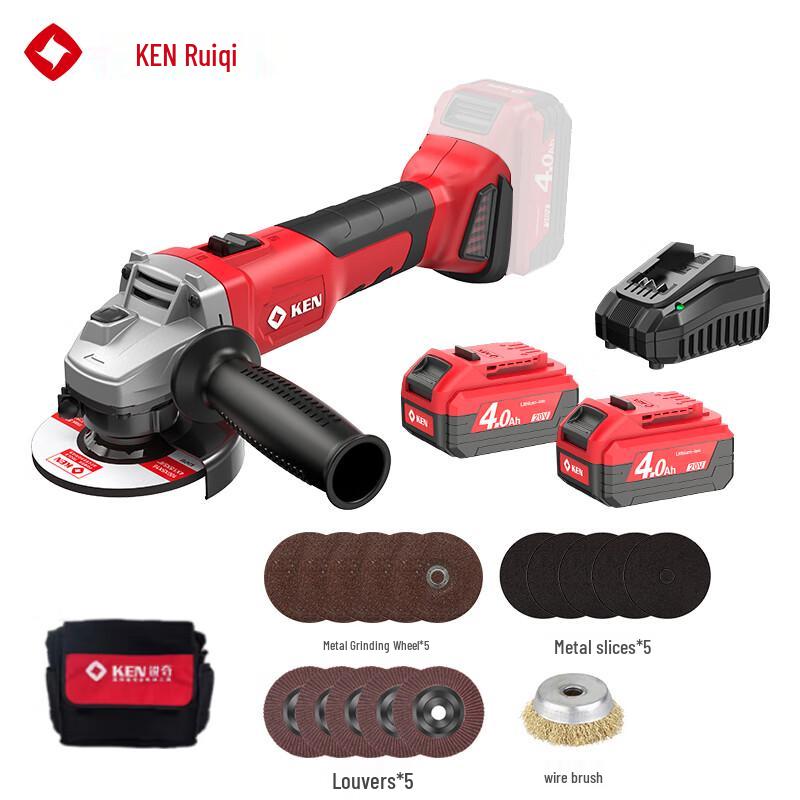 

Акумуляторна кутова шліфувальна машина KEN 20V безщіткова, штекер CN (адаптер в комплекті)