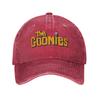The Goonies Logo Unisex Women Baseball Cap  Distressed Denim Washed Hats Cap Vintage Outdoor Running Golf  Adjustable Fit Sun Cap