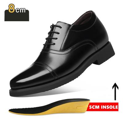 Mode Aufzugschuhe Herren Anzugschuhe 3/6/8 CM Herren Formelle Schuhe Höhenzunahme Klassische Business Luxus Herren Oxfords Schuhe Anzugschuhe