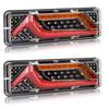 Ygmylandbb LED Truck Tail Sequential Flowing Turn and Small Rear Set of 2 and for and Boats Lights, 12V, Signals, Tail, Brake, Lights, Combination,