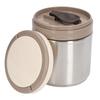 Isolierter Lebensmittelbehälter 304 Edelstahl Japanischer Stil Runde Form Vakuum Lunch Lebensmittelbehälter für Büroangestellte 1,2 l