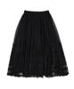 Penfield Lace Flare Long Skirt Black_Fs1Ws14F