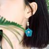 1 Pair Minimalist Punk Hip Hop Geometric Pearls Flower Earrings Hyperbole Cool Earrings for Women Aesthetic Ear Jewelry