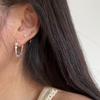 Xiaomi 925 Sterling Silver Vintage Square Earrings For Women  Shinning Stone Earring Jewelry Prevent Allergy Party Accessories Gift