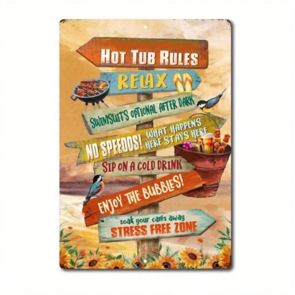 Metal Poster Wall Art Vintage Tin Sign 12x8 Inch Home Decoration