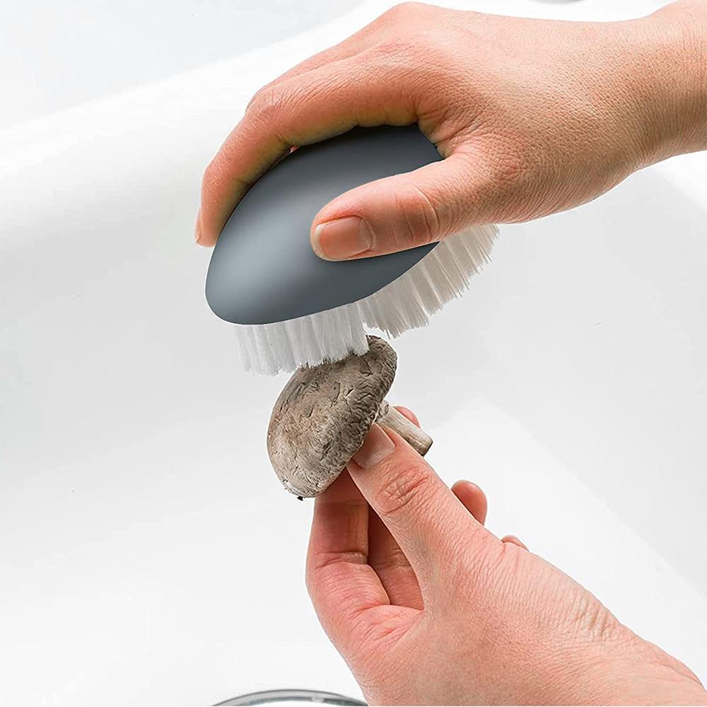 2Pcs Vegetable Brush Vegetable Brush Scrubber for Food with Dots Remover