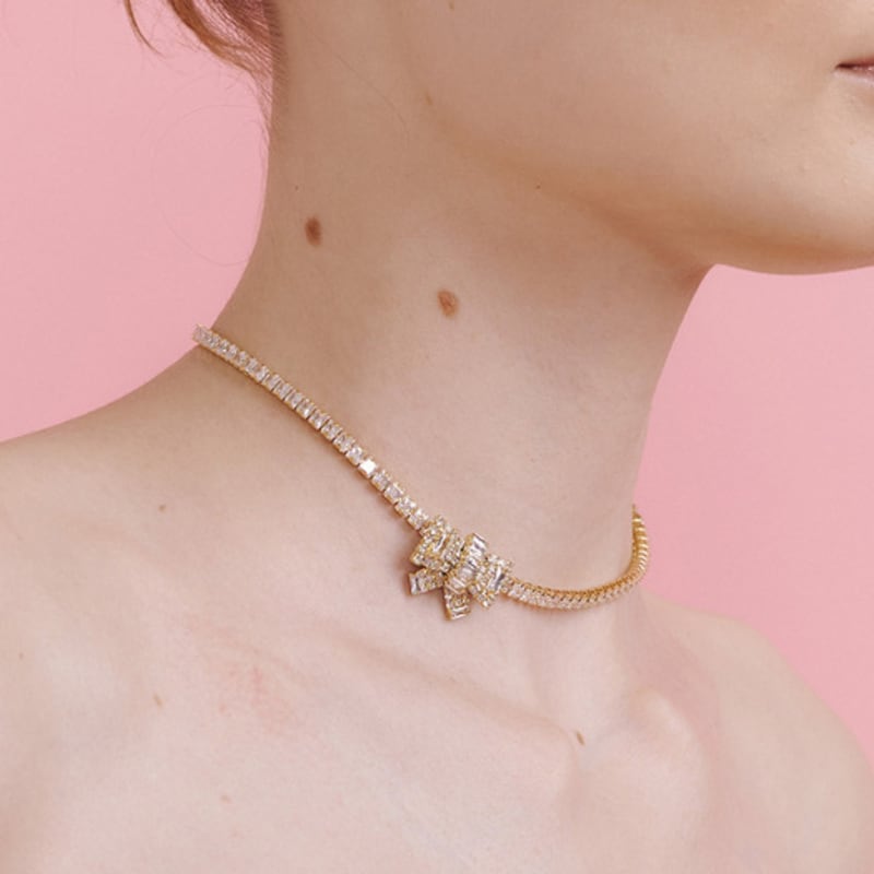 

MATIAS Ribbon mini Choker (Gold) Gold