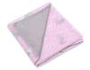 Large baby wrap for the stroller carrier seat, double-sided - pink bunnies