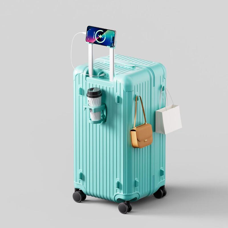 Expandable Front-Opening Zipper Suitcase