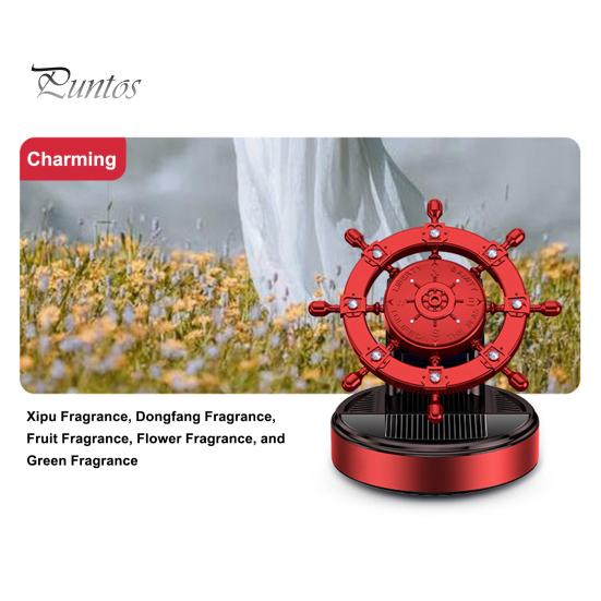 Air Freshener Solar Power Car Aromatherapy 360 Degree Rotation Natural Plant Extract Accessories Interior Creative Helm Shape Auto Purifier