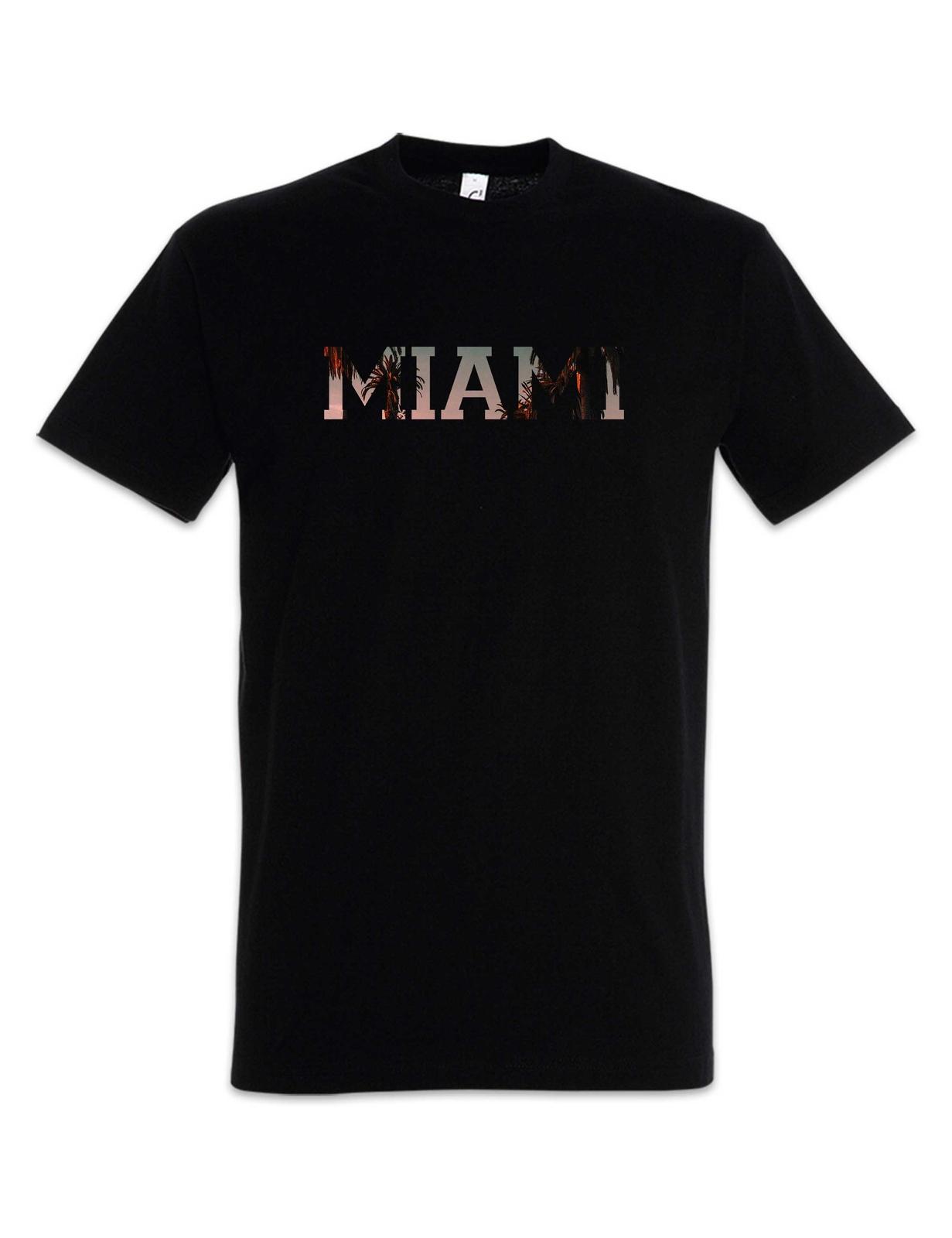 Miami T-Shirt Mens Womens Tees Top Florida Beach City Skyline United States of America USA US 3XL