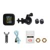Wasserdichtes LCD-Reifendrucküberwachungssystem USB wiederaufladbar Einfache Installation Motorrad TPMS Persönliche Motorradteile